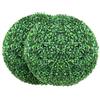 VEVOR Topiaria Artificiale in Legno di Bosso 406 mm Palla di Bosso Artificiale 2 Piante Finte in PE Foglie Intercambiabili Farfalle Decorative Decorazione Interni Giardino Terrazza Balcone Ingresso