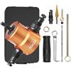 VEVOR Kit di Punta Roditrice a Doppia Testa per Trapano per Lamiera Adatta a Velocità 1500-3000 giri/min, Roditrice per Lamiera Kit di Utensili per Taglio Doppia Testa Min. Spessore di Taglio 1,6mm