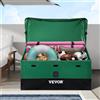 VEVOR Scatola per Stoccaggio da Esterno in PE Impermeabile con Coperchio Manici Laterali Volume da 440L, Contenitore Porta Attrezzi da Giardino con Coperchio Inclinata Capienza 440L, Baule da Giardino