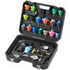 VEVOR Kit Tester Universale per Pressione del Sistema di Raffreddamento Sostituzione del Radiatore, Kit Adattatori per Pompa a Mano Kit Tester per Pressione con Valigetta Portatile Auto Moto Camion