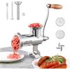 VEVOR Tritacarne Manuale per Impieghi Gravosi, Tritacarne in Acciaio Inossidabile 304 Diametro 8/8,3 cm, Uso per Macinazione di Verdure, Noci, Carne di Maiale, Manzo, Pollo, Pepe, Aglio, Arachidi, ecc