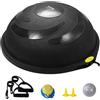 VEVOR Mezzo Allenatore Palla per Esercizi, Equilibrio, Stabilità Palla Yoga Fitness con Fasce di Resistenza e Pompa a Pedale, Allenamento Corpo di Palestra Casa, Capacità Portante 680 kg, 64 cm Nero