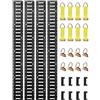 VEVOR E-Track Tie Down Kit, 30 Pezzi VV-ETS-TD530 Capacità 454 kg Lunghezza 5 Piedi Binari della Linea a E-track in Acciaio con Cinghie di Fissaggio e Anelli per I Rimorchi, Pickup, Camion e Furgoni