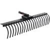 VEVOR Rastrello Arieggiatore Prato Sarchiatore 1524 mm 21 Denti in Acciaio