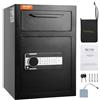 VEVOR Cassaforte con Serratura Digitale Cassaforte per Deposito Acciaio Laminato a Freddo 70,8L, Cassaforte con Sportello Serratura Password a 3-12 Cifre Chiavi per Documenti Denaro Gioielli in Casa