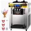 VEVOR Gelatiera da Banco a 3 Gusti, Macchina Commerciale per Gelato Soft da 22-30 L/ora, Gelatiera da 2350W con Accessori Completi, Utilizzo per Gelato Soft, Yogurt, Crema Pasticcera e Sorbetto, ecc.