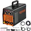 VEVOR Macchina Saldatrice TIG MMA ARC Portatile, Saldatrice ad Arco Funzione 2-in-1 TIG 200C 200A, Saldatrice Portatile Inverter HF IGBT DC con Schermo LCD Digitale, Saldatrice TIG ad Arco Portatile