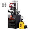 VEVOR Pompa Idraulica CC 12V Capienza ca. 8 L Centralina Idraulica ad Azione Doppia Flusso d'Olio ca. 3,44 L/min Pressione Massima di 22 MPa, Pompa per Montacarichi Auto Camion Rimorchio da Garage