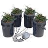 VEVOR DWC Sistema di Coltivazione Idroponica, Kit Top Drip, Coltura in Acque Profonde da 20 Litri, 4 Secchi, con Pompa ad Aria, Pietre porose, Dispositivo di Livello dell'Acqua, per Verdure in Foglia