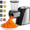 VEVOR Grattugia Elettrica per Insalata 250 W, Affettatrice Elettrica per Verdure, Tritatutto per Frutta con 5 Accessori, Taglierina per Alimenti in Acciaio Inossidabile per Verdure e Formaggi