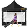 VEVOR Gazebo Pop-up da Giardino Esterno Pieghevole con Pannelli Trasparenti 3x3m Altezza Regolabile, Tenda Gazebo Pop-up da Giardino per Evento Festa Mercato da Esterno con Borsa da Trasporto 26,5 kg