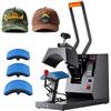 VEVOR Macchina per Pressa Termica Potenza 580 W, Termopressa per Cappelli 4 in 1 da 15 x 7,6 cm/17 x 7 cm/17 x 10 cm/20,6 x 9 cm, Pressa Colore a Nero, Utilizzo per DIY Qualsiasi Modello di Cappello