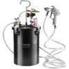 VEVOR Contenitore a Pressione per Vernice Spruzzo, Contenitore a Pressione Automatico Capienza 15 Litri Funzione di Agitazione, Pressione Regolabile 60PSI, Contenitore a Pressione per Vernice