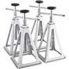 VEVOR Set di 4 Martinetti Stabilizzatori per Roulotte Camper Cavalletti Stabilizzatore per Camper Carico max. 2,72 Tonnellate, Supporto per Roulotte Altezza Regolabile tra 280-435 mm da Sollevamento