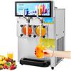 VEVOR Macchina per Granita Sorbetto Bevande Ghiacciate 2 x 8L, Distributore 1800W per Granita Sorbetto Succhi Freschi in Acciaio Inox 304, Macchina per Granita Crema Caffè Sorbetto Serbatoio Doppio