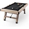 VEVOR Tavolo da biliardo 2,13 m, tavolo da biliardo con gambe regolabili, set tavolo da biliardo comprensivo di palline, stecche, gesso e spazzola, tavolo gioco biliardo per sale giochi