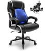 VEVOR Sedia Girevole da Ufficio Studio per Lavoro con Schienale Sedia Ergonomica Capacità Carico Max. 181kg, Sedia Ufficio Ergonomica Lombare Materiale in PU con Rotelle Schienale Reclinabile 90-120°