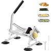 VEVOR Affettatrice Verdure Frutta Commerciale 1/4 Pollici, Affettatrice Taglia Verdure in Acciaio Inox Lega di Alluminio, Affettatrice Manuale Piedini Antiscivolo, Cipolle, Patate, Limoni