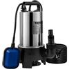 VEVOR Pompa Acque Nere Pompa Sommersa Elettrica da Drenaggio per Acqua Sporca 1100W da Giardino Laghi Pozzo Elettropompa a Immersione per Drenaggio