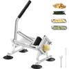 VEVOR Affettatrice Verdure Frutta Commerciale 3/8 Pollici, Affettatrice Taglia Verdure in Acciaio Inox Lega di Alluminio, Affettatrice Manuale con Piedini Antiscivolo, Cipolle, Patate, Limoni
