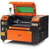 VEVOR Macchina per Incisione Laser CO2 Compatta Piano di Lavoro 30x50cm Potenza 50W Spessore di Taglio Max. 6mm Velocità di Incisione 0-500 mm/s, Macchina da Taglio per Incisione Tubo Incisore CO2