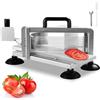 VEVOR Tagliapomodoro Commerciale, Tagliapomodoro da 4,8 mm, Tagliapomodoro in Acciaio Inossidabile Resistente, con Piedini Antiscivolo, per Tagliare Pomodori, Cetrioli e Banane