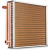 VEVOR Scambiatore di Calore Acqua-Aria, con Alette in Alluminio 242 per Forni a Legna Esterno, Riscaldamento e Raffreddamento Residenziale ad Aria Forzata Porte Rame 3 File 9,53 mm 50,8 x 50,8 cm
