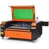 VEVOR Macchina per Incisione Laser CO2 Compatta Piano di Lavoro 60x90cm Potenza 100W Spessore di Taglio Max. 15mm Velocità di Incisione 0-500 mm/s, Macchina da Taglio per Incisione Tubo Incisore CO2