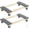 VEVOR Carrello per mobili, capacità di carico di 1.000 libbre ciascuno, 2 pacchi, 18" x 30", 8 x 3" Ruote girevoli in PP, Carrello per mobili in legno duro per carichi pesanti