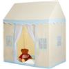 VEVOR Tenda da Gioco per Bambini 1320 x 890 x 1520 mm Tenda per Bambini 1 a 5 Anni, con Tappetino Lampada da Tenda, Finestre per Interni Esterni, Tenda da Gioco per Castello per Ragazzi Ragazze, Beige