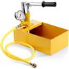 VEVOR Pompa di Prova Idrostatica, Max. 25 Bar/362 PSI, Kit Tester della Pressione dell'Acqua Manuale Idraulico a Valvola Singola, Serbatoio dell'Acqua da 1,4 Gal, Tubo da 3 Piedi Esterno 1/2 pollici