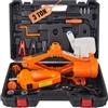 VEVOR Kit di Attrezzi per Martinetto Idraulico a Forbice per Riparazione dell'Auto Veicolo Carico Massimo 3 Tonnellate Corrente CC 12V 15A, Cassetta di Attrezzi per Martinetto a Forbice Cavo da 3,5m