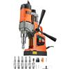 VEVOR Trapano magnetico, Trapano a colonna portatile 1450 W, 12500 N, 850 giri/min, max. Diametro del foro (punta per carotaggio) 40 mm, max. Profondità di carotaggio 50 mm