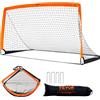 VEVOR Porta da Calcio Pop-up per Bambini 190 x 100 cm Portatile, Cancello da Calcio per Bambini da Giardino Portatile Telaio in Fibra di Vetro per l'Allenamento, Porta da Calcio per Bambini da Cortile