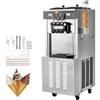 VEVOR Macchina per Gelato Professionale 34-44 L/h 1850 W 3 Gusti, Macchina per Gelato Commerciale Tramoggia 2x9 L, Pannello LED, Utilizzo Monobombola Disponibile, Refrigerazione Notturna, Snack Bar