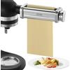 VEVOR Accessorio Rullo per Sfogliatrice di Pasta Adatto per Impastatrice KitchenAid, Rullo per Tagliapasta in Acciaio Inox Compatibile per Robot da Cucina KitchenAid Spessore Regolabile Larghezza 14cm