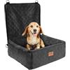 VEVOR Seggiolino da Auto per Cani di Piccola e Media Taglia Carico 18 kg Nero