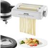 VEVOR Accessorio Rullo per Sfogliatrice di Pasta Adatto per Impastatrice, Rullo di Tagliapasta Acciaio Inox 3-in-1 Compatibile per Robot da Cucina Commerciale Spessore Regolabile 8 Livelli