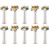 VEVOR Portafiori a Colonna 10 Pz per Matrimonio Vaso Fiori in Metallo con Decorazione di Cristallo, Centrotavola per Matrimonio Altezza circa 90 cm, Espositore Fiori per Eventi Nozze Decorazione Feste