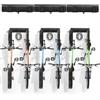 VEVOR Portabiciclette, 6 Portabiciclette e 3 Ganci per Caschi, Gancio Portabiciclette per Montaggio Parete, Personalizzabile per Varie Dimensioni, Supporta Fino a 136 kg, 1295 mm per Casa e Garage