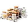 VEVOR Cestello Estraibile Sottolavello da Cucina 292 x 419 x 63,5 mm 1 Piano in Acciaio Cromato, Cestello Scorrevole per Cucina Ripiano Carico max. 13 kg, Cestello Portautensili Sottolavello da Cucina