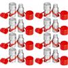 VEVOR Attacco rapido idraulico Corpo 1/2" Accoppiatore idraulico 1/2" NPT Attacco rapido Attacco rapido 8 coppie Attacco rapido idraulico 27,6 MPa 8 coppie