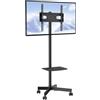 VEVOR Supporto TV Universale Supporto per TV da Pavimento Schermo da 23-60 Pollici, Supporto a Carrello da TV Altezza Regolabile 143-154 cm, Supporto TV Mobile Carico max. 40 kg per Ufficio Casa Sala