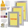 VEVOR Kit di Telaio per Stampa Serigrafica in Lega di Alluminio 3 Misure 110 Maglie Accessori per Stampa, Telaio Serigrafico 3 Pezzi per Macchina di Stampa Serigrafica Spessore 2cm Quantità Maglie 110