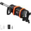 VEVOR Avvitatore pneumatico da 2,54cm, fino a 7012,125Nm a impatto con coppia inversa con incudine estesa 20,32cm per riparazioni e manutenzione di macchinari pesanti / semi-camion