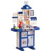 VEVOR Cucina per Bambini 3 a 5 Anni Cucina da Gioco per Bambini 48 Pezzi Blu