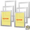 VEVOR Kit di Telaio per Stampa Serigrafica Lega di Alluminio 40,6 x 50,8 cm 110 Maglie Pulizia Facile, Telaio Serigrafico 6 Pezzi per Macchina di Stampa Serigrafica Spessore 2,5cm Quantità Maglie 110