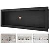 VEVOR Nicchia da Incasso per Bagno Doccia 10 x 40,64 x 127cm, Nicchia Doccia da Parete in Plastica XPS Impermeabile, Nicchia da Incasso a Parete Orizzontale per Sapone da Bagno con Mensola Colore Nero
