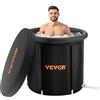 VEVOR Vasca da Bagno di Ghiaccio Lunga 85 cm Vasca per Immersione per Terapia 330 L con Copertura, Barile di Ghiaccio per Recupero, Vasca da Bagno Gonfiabile Pieghevole, Ghiaccio Domestico per Adulti