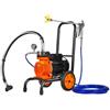 VEVOR Spruzzatore Airless per Vernice con Diaframma, Spruzzatore Airless per Vernice 900 W con Ruote, Spruzzatore 1800 psi con Asta di Prolunga, Spruzzatura per Vernice Pressione max. 1,8 L/min